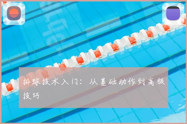 排球技术入门：从基础动作到高级技巧